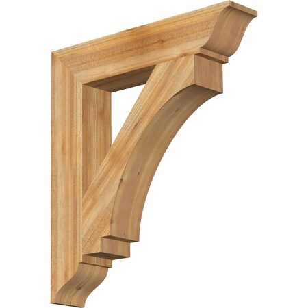 Imperial Traditional Rough Sawn Bracket, Western Red Cedar, 6"W x 32"D x 36"H
